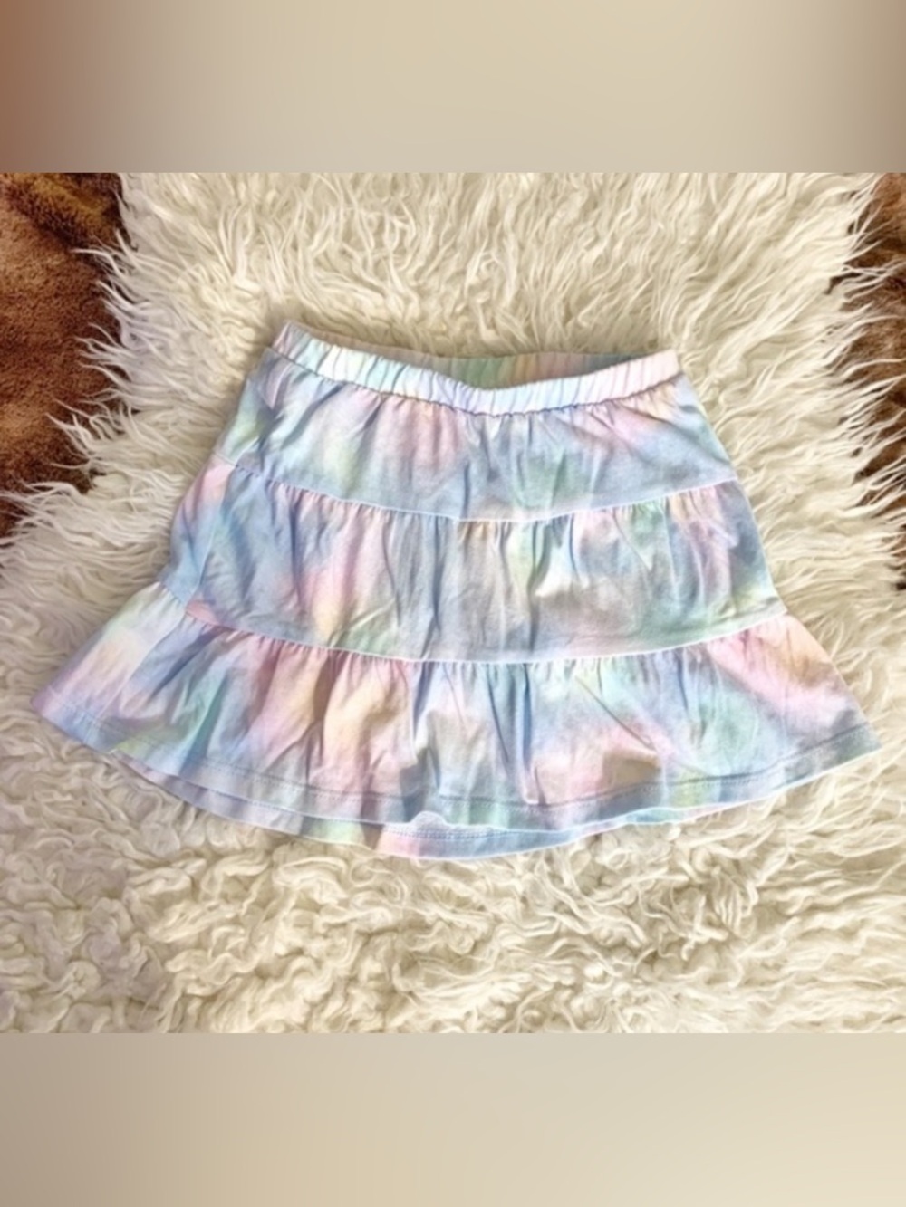 Jumping Beans Baby Girl 18M Rainbow Tie Dye Elastic Waist Skort